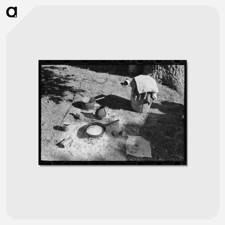 アートポストカード-Camp Fire of Migrants
 - ラッセル リー Postcard.