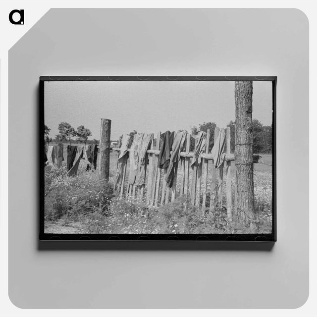 アートパネル-Oklahoma Laundry
 - ラッセル リー Canvas.