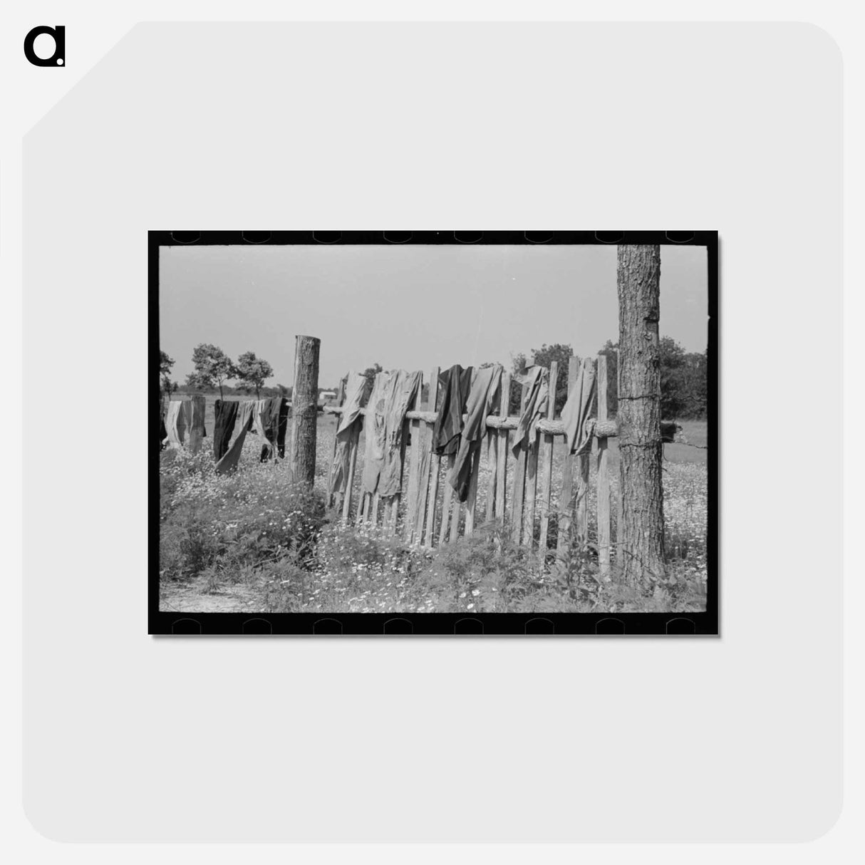 アートポストカード-Oklahoma Laundry
 - ラッセル リー Postcard.