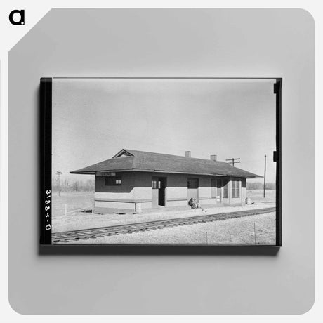 アートパネル-Railroad Station, Jerome, Arkansas
 - ラッセル リー Canvas.