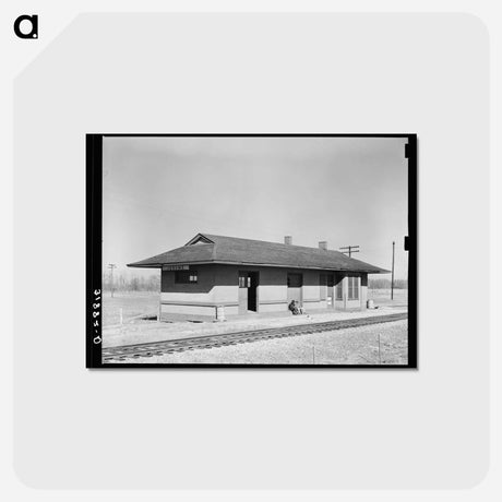アートポストカード-Railroad Station, Jerome, Arkansas
 - ラッセル リー Postcard.