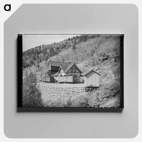 アートパネル-Ophir Railroad Station
 - ラッセル リー Canvas.