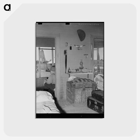 アートポストカード-Bunkhouse Interior
 - ラッセル リー Postcard.