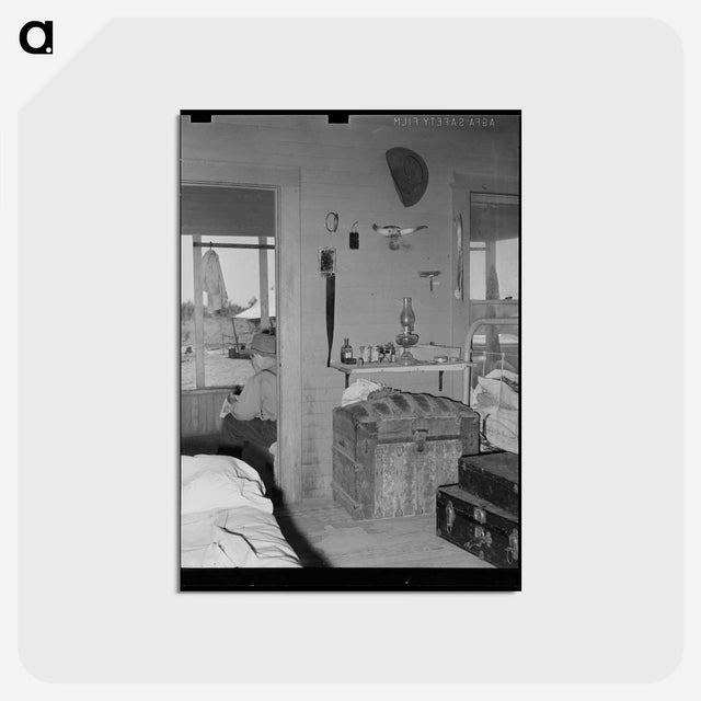 アートポストカード-Bunkhouse Interior
 - ラッセル リー Postcard.