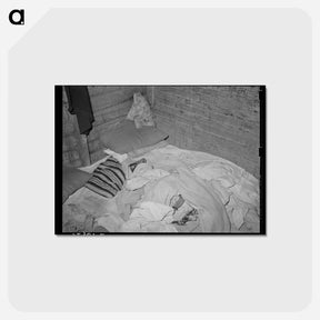 アートポストカード-Bed in Mexican Home
 - ラッセル リー Postcard.