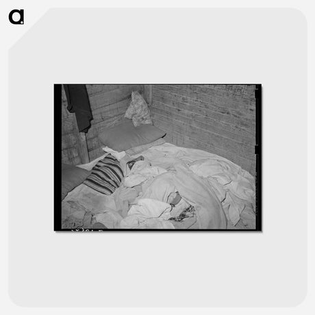 アートポストカード-Bed in Mexican Home
 - ラッセル リー Postcard.