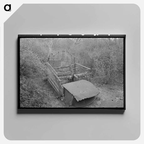 アートパネル-Pigpen in White Migrant Camp
 - ラッセル リー Canvas.