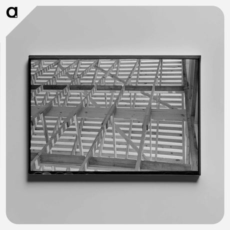 アートパネル-Roof Trusses Interior
 - ラッセル リー Canvas.