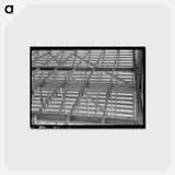 アートポストカード-Roof Trusses Interior
 - ラッセル リー Postcard.