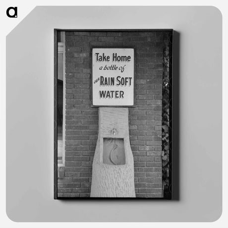 アートパネル-Laundry Sign, Brownwood, Texas
 - ラッセル リー Canvas.