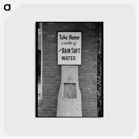 アートポストカード-Laundry Sign, Brownwood, Texas
 - ラッセル リー Postcard.