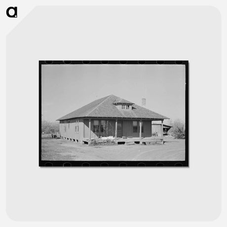 アートポストカード-House of Small Vegetable Farmer
 - ラッセル リー Postcard.