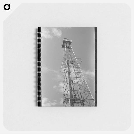 アートメモ帳-Oklahoma Oil Derrick
 - ラッセル リー Memo.