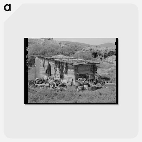 アートポストカード-Tool Shed on Farm
 - ラッセル リー Postcard.