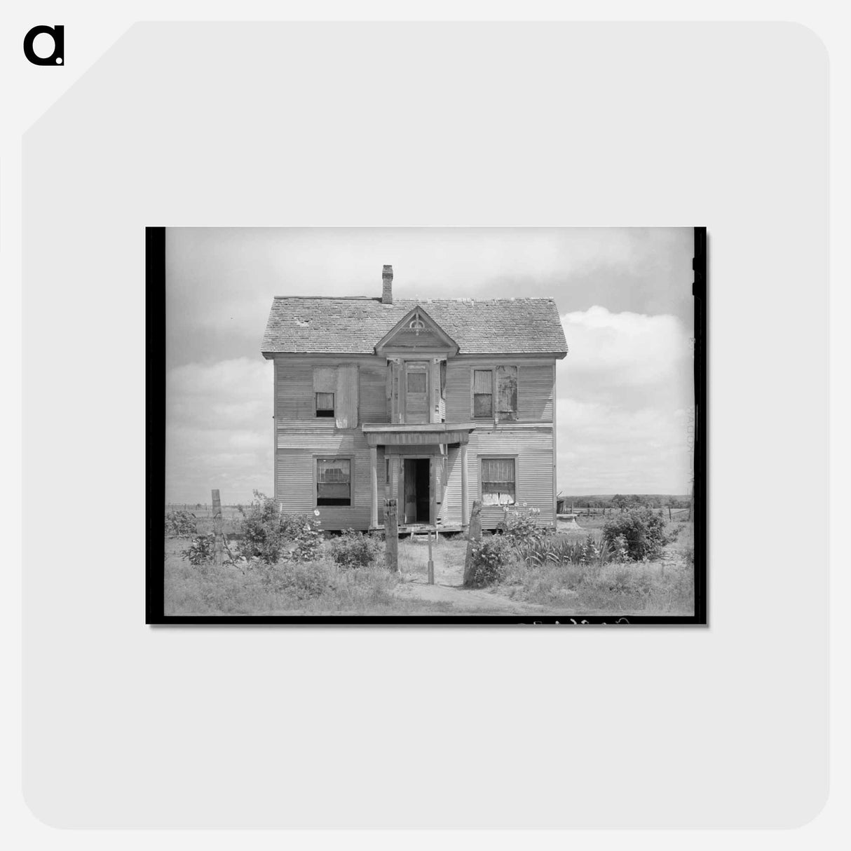 アートポストカード-Muskogee County Mansion
 - ラッセル リー Postcard.