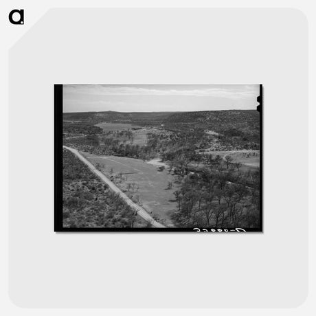 アートポストカード-Countryside, Kimble County, Texas
 - ラッセル リー Postcard.