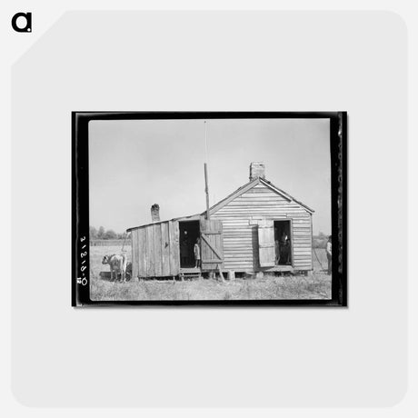 アートポストカード-Home of Day Laborer
 - ラッセル リー Postcard.
