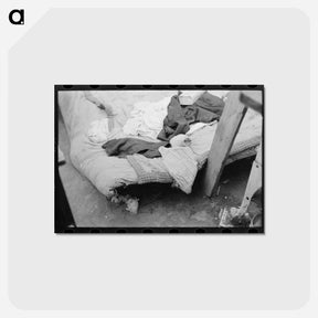 アートポストカード-Migrant Worker's Bed
 - ラッセル リー Postcard.