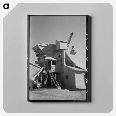 アートパネル-Concrete Mixing Plant, Oklahoma City
 - ラッセル リー Canvas.