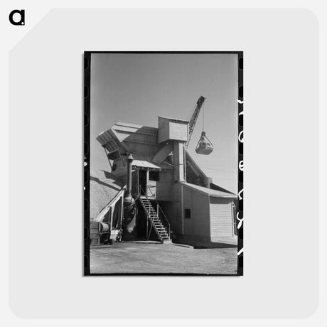 アートポストカード-Concrete Mixing Plant, Oklahoma City
 - ラッセル リー Postcard.