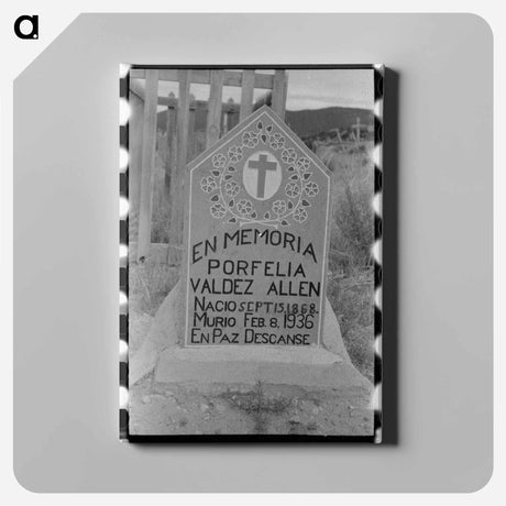 アートパネル-Grave in Spanish-American Cemetery
 - ラッセル リー Canvas.