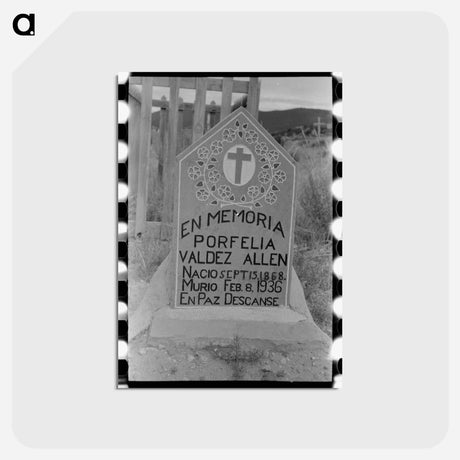 アートポストカード-Grave in Spanish-American Cemetery
 - ラッセル リー Postcard.