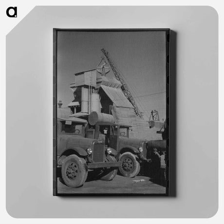 アートパネル-Concrete Mixing Plant, Oklahoma City
 - ラッセル リー Canvas.