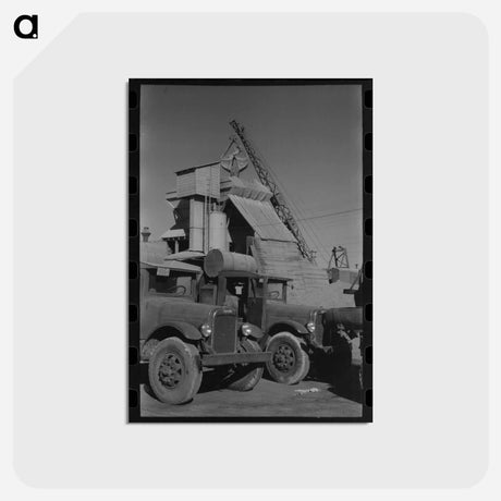 アートポストカード-Concrete Mixing Plant, Oklahoma City
 - ラッセル リー Postcard.