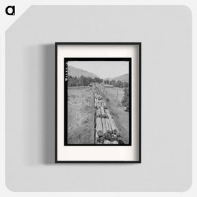 アートポスター-Logging Train, Spalding Junction
 - ラッセル リー Poster.