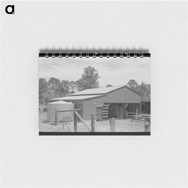 アートメモ帳-Sabine Farms Barn and Water Tank
 - ラッセル リー Memo.