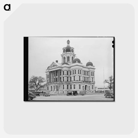 アートポストカード-Courthouse, Gatesville, Texas
 - ラッセル リー Postcard.