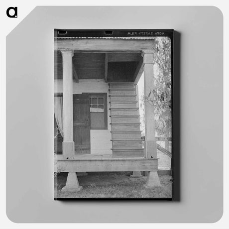アートパネル-Acadian House with Stairway
 - ラッセル リー Canvas.