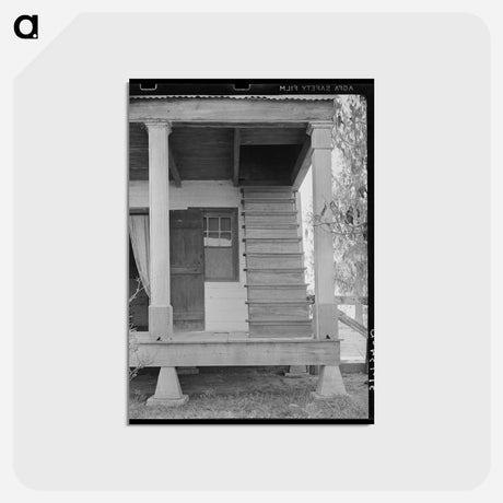 アートポストカード-Acadian House with Stairway
 - ラッセル リー Postcard.