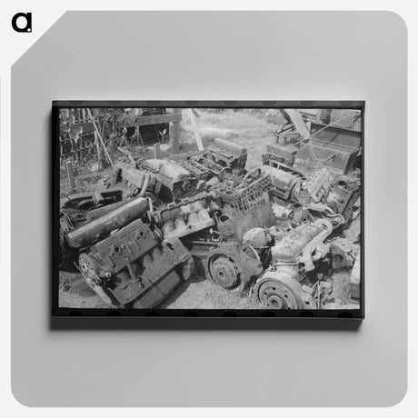 アートパネル-Abbeville Junkyard
 - ラッセル リー Canvas.