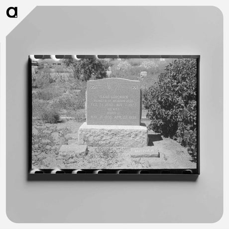 アートパネル-Headstone in Cemetery
 - ラッセル リー Canvas.