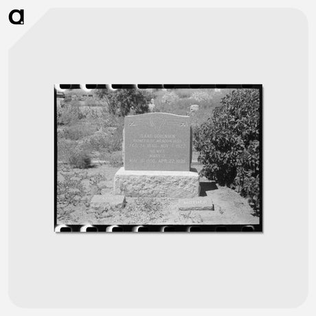アートポストカード-Headstone in Cemetery
 - ラッセル リー Postcard.