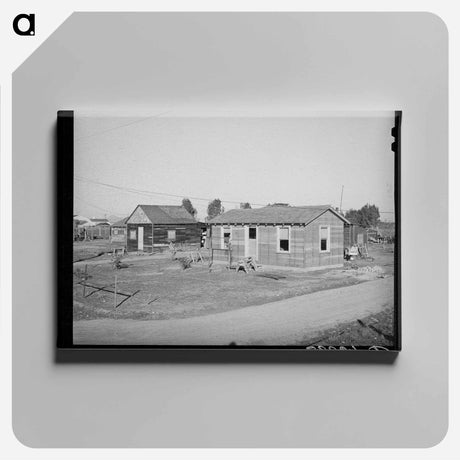 アートパネル-Houses on the Bull Tract
 - ラッセル リー Canvas.