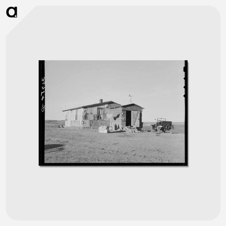 アートポストカード-Farm Laborer's House
 - ラッセル リー Postcard.