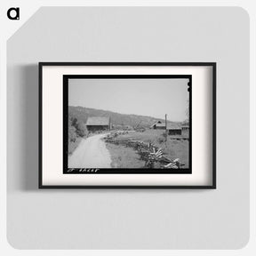 アートポスター-Rail Fence, Garden Valley
 - ラッセル リー Poster.