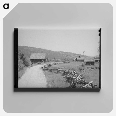 アートパネル-Rail Fence, Garden Valley
 - ラッセル リー Canvas.