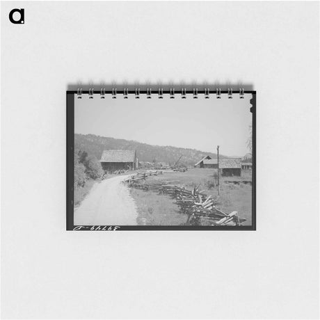 アートメモ帳-Rail Fence, Garden Valley
 - ラッセル リー Memo.