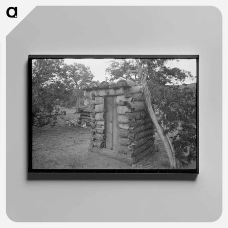 アートパネル-Log Privy at Pie Town
 - ラッセル リー Canvas.