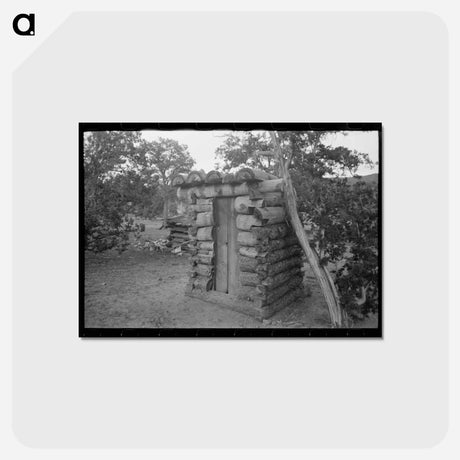 アートポストカード-Log Privy at Pie Town
 - ラッセル リー Postcard.