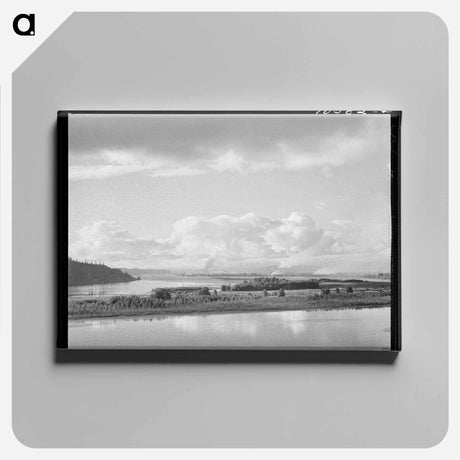 アートパネル-Columbia River Sawmills
 - ラッセル リー Canvas.