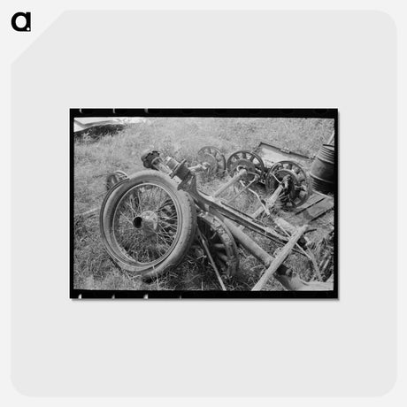 アートポストカード-Abbeville Junkyard
 - ラッセル リー Postcard.