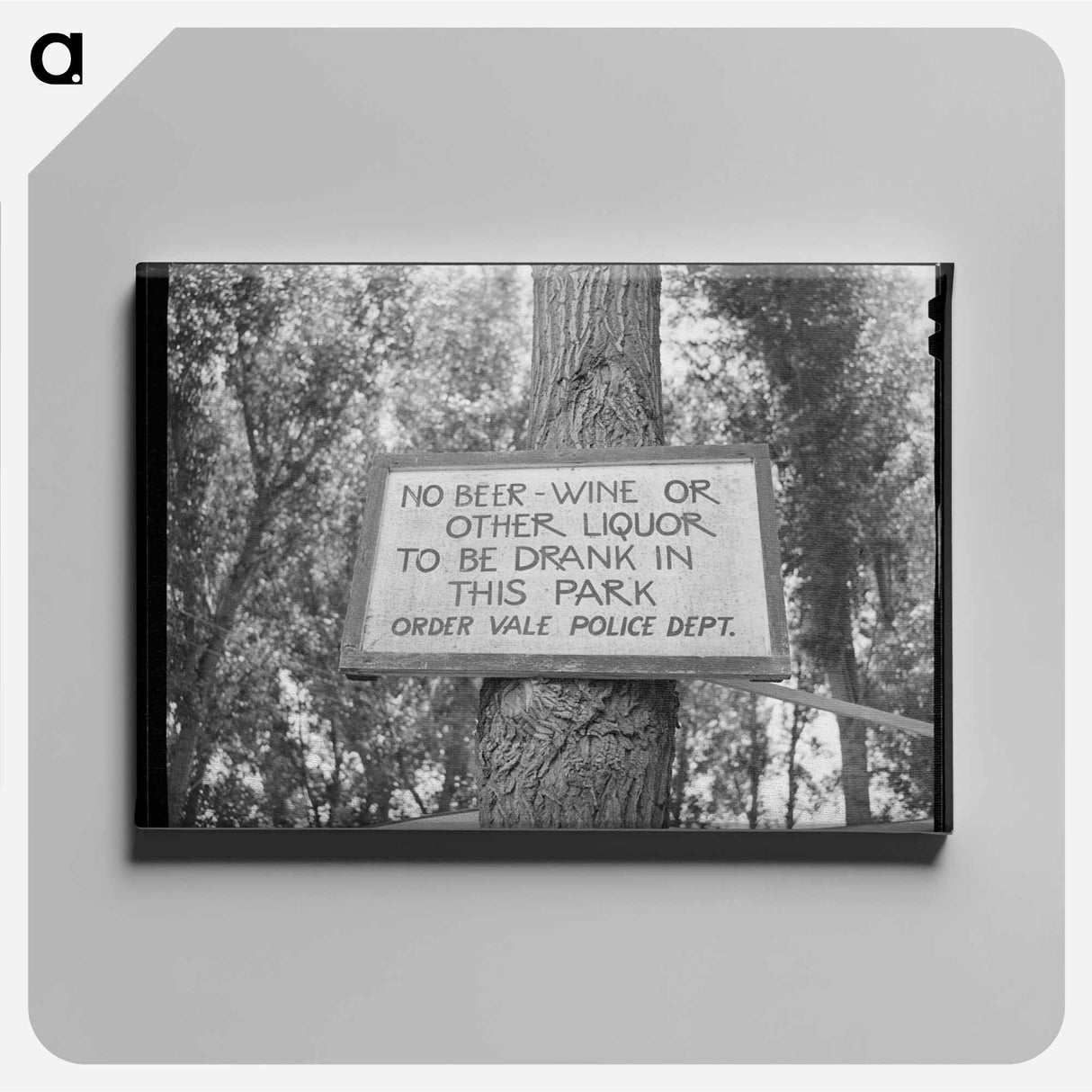 アートパネル-Riverside Park Sign
 - ラッセル リー Canvas.