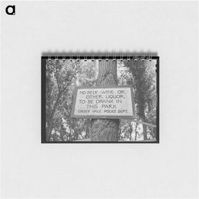 アートメモ帳-Riverside Park Sign
 - ラッセル リー Memo.