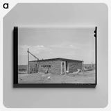 アートパネル-Adobe Brick Chicken House
 - ラッセル リー Canvas.