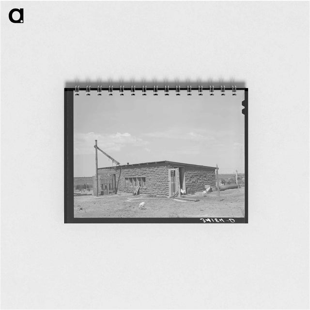 アートメモ帳-Adobe Brick Chicken House
 - ラッセル リー Memo.