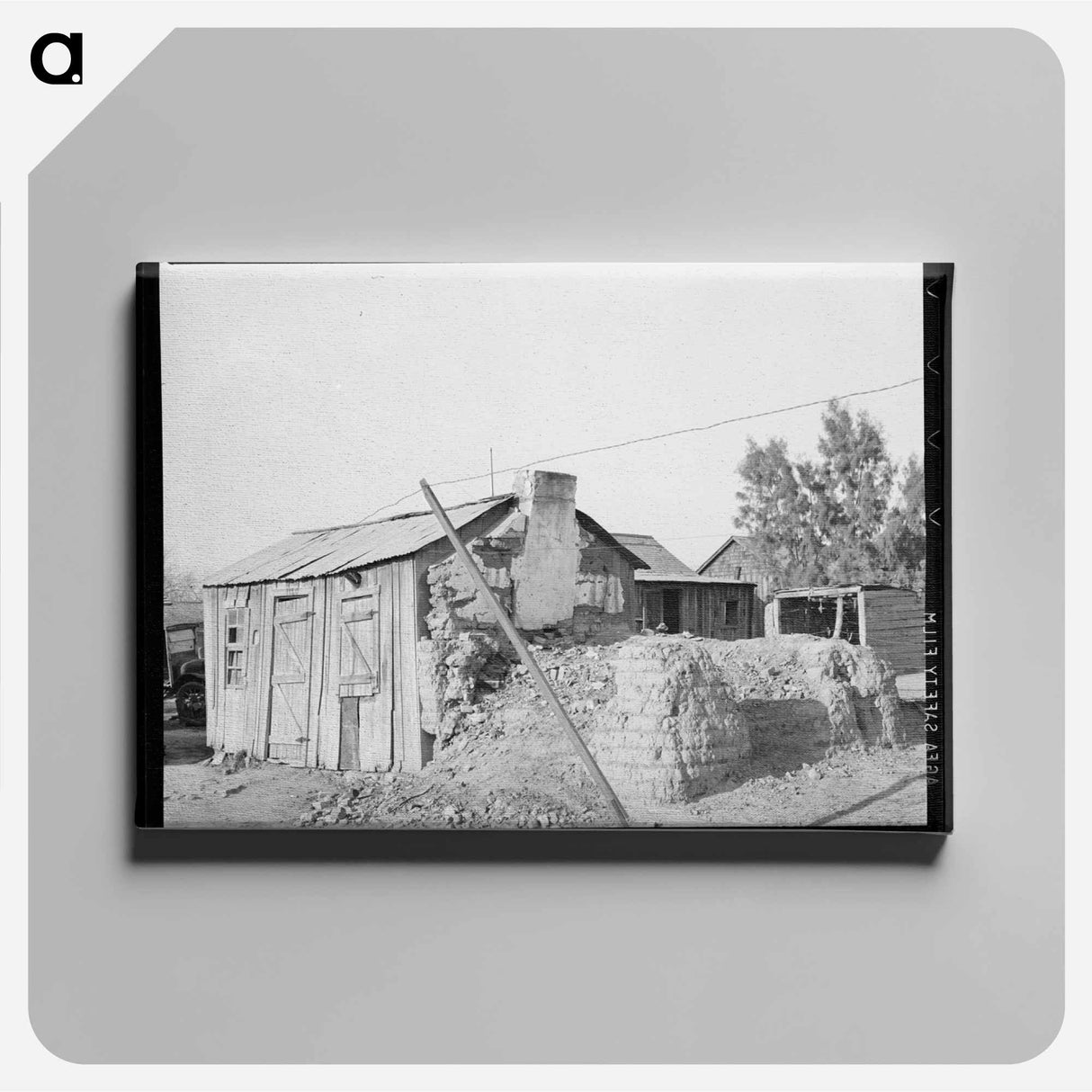 アートパネル-Old Mexican House, Crystal City
 - ラッセル リー Canvas.